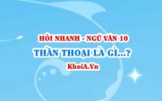 Thần thoại là gì? Không gian, thời gian, Cốt truyện, Nhân vật...